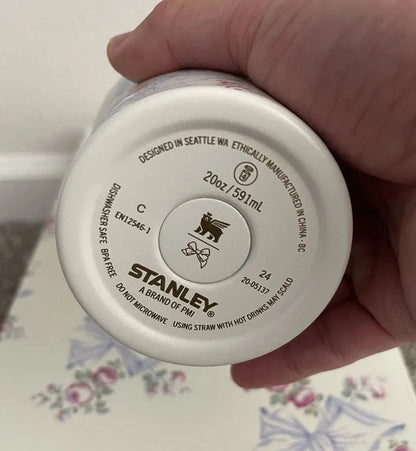 Stanley x LoveShackFancy Tumbler | 20 OZ – Rosa Beaux Blue FlowState Quencher H2.0 AK