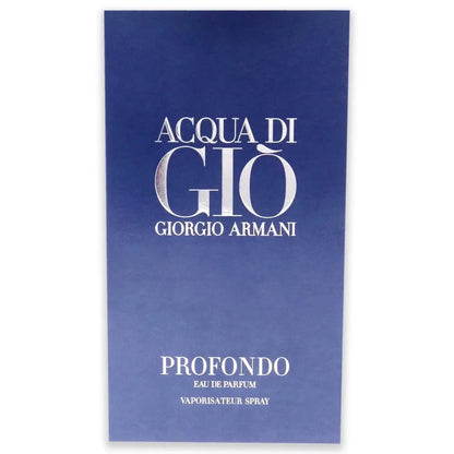 Giorgio Armani Acqua Di Gio PROFONDO Parfum Men 4.2oz 125ml FAST SHIPPING AK
