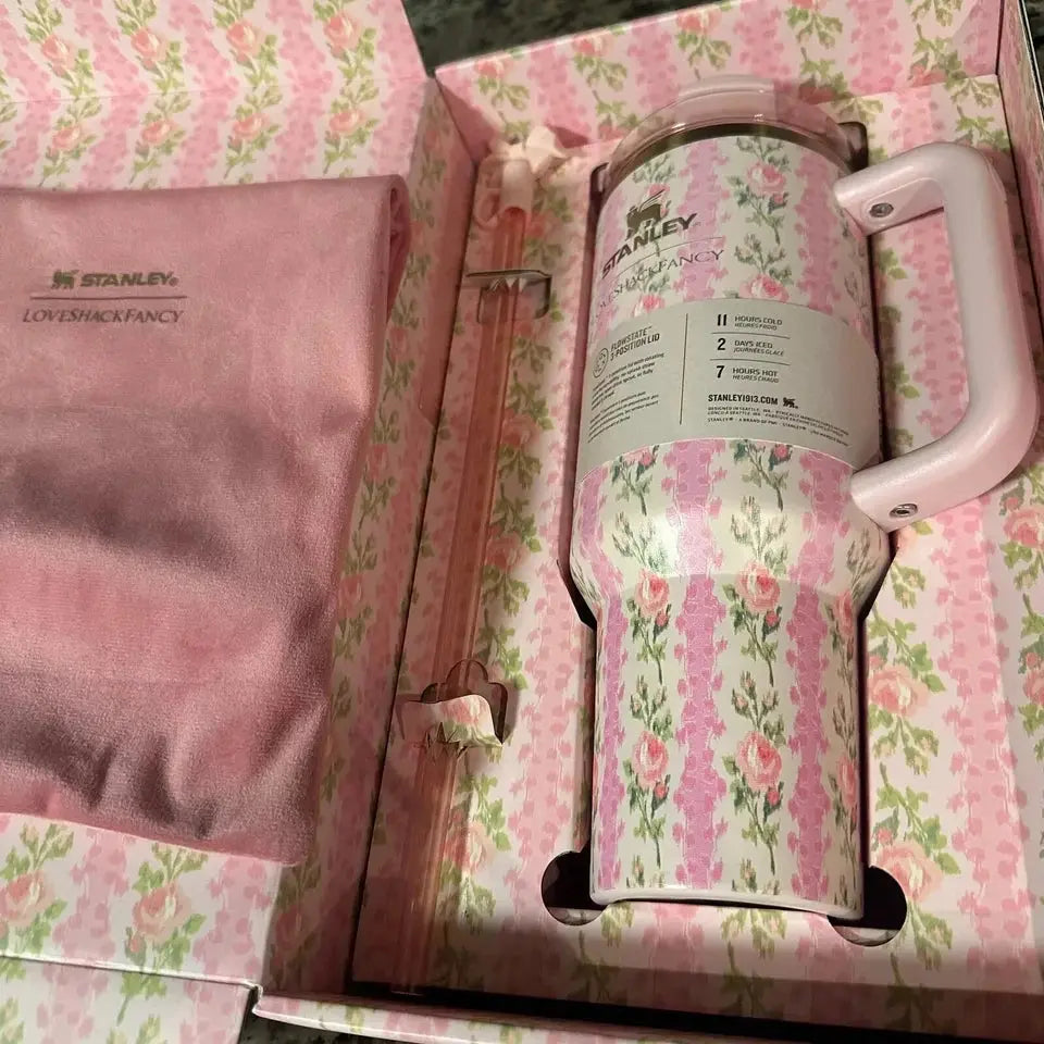 Stanley X Love Shack Fancy 40Oz Tumbler – Blooming Heirloom (Limited Edition) Our3Designs