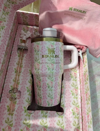 100% AUTH. NEW LIMITED EDITION STANLEY Love Shack Fancy Blooming Heirloom 20 OZ