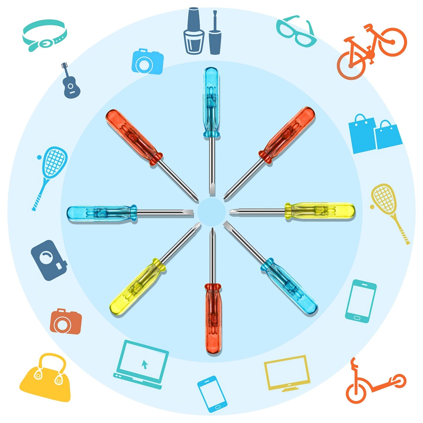 Mini Screwdriver Keychain Set