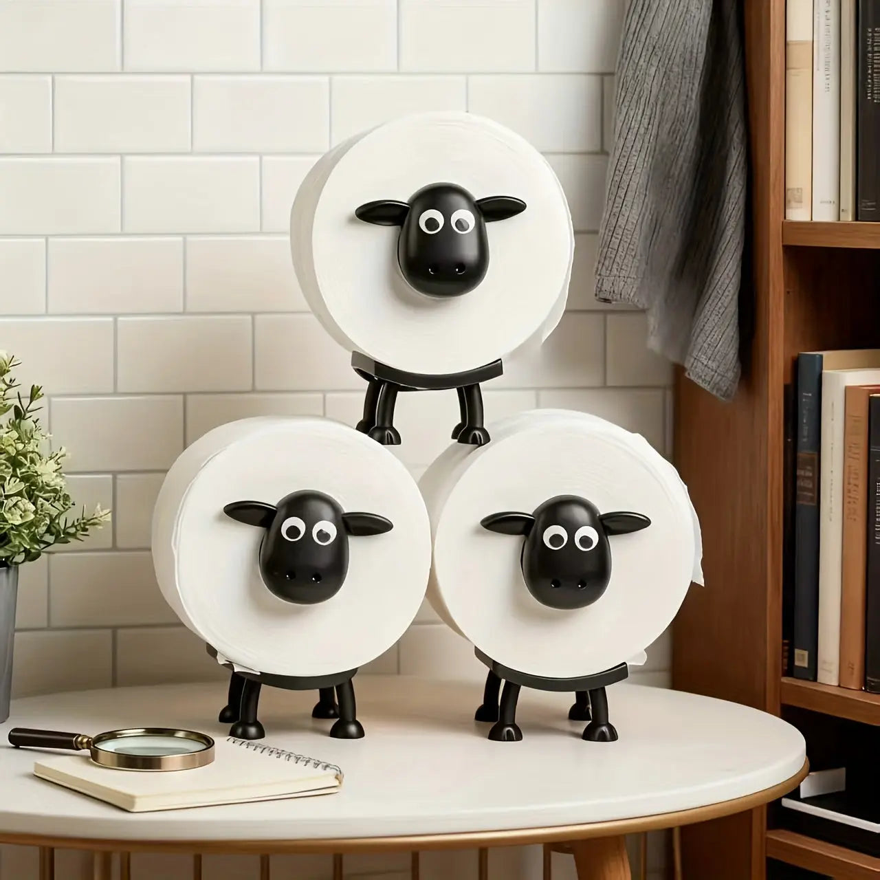 3pcs Sheep Toilet Paper Holders