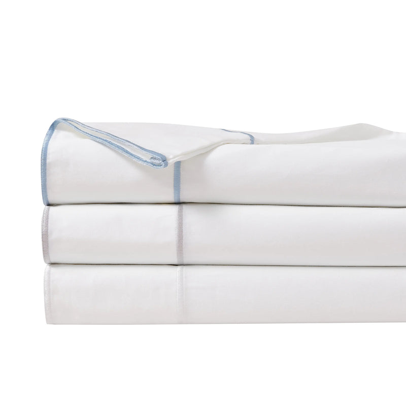 600 Thread Count Framed Sateen Embroidered Cotton Sheet Set Mélange Home