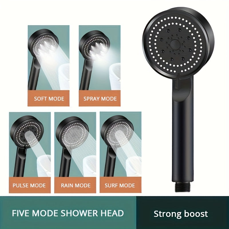High-Pressure Handheld Shower Head with 5 Modes O3D