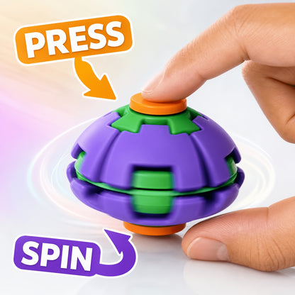 Colorful 3D-printed Transformable Spherical Fidget Spinner Toy