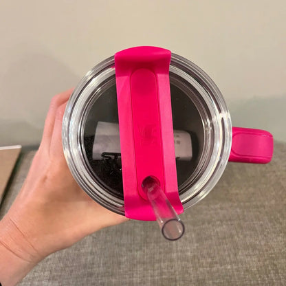 Stanley 40oz Tumbler in Flamingo Color, Quencher H2.0 Limited