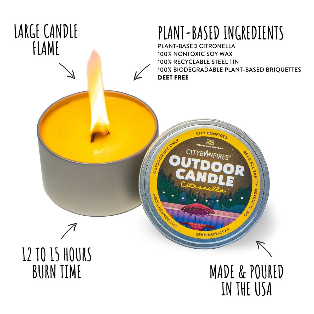 The Outdoor Candle - Citronella City Bonfires