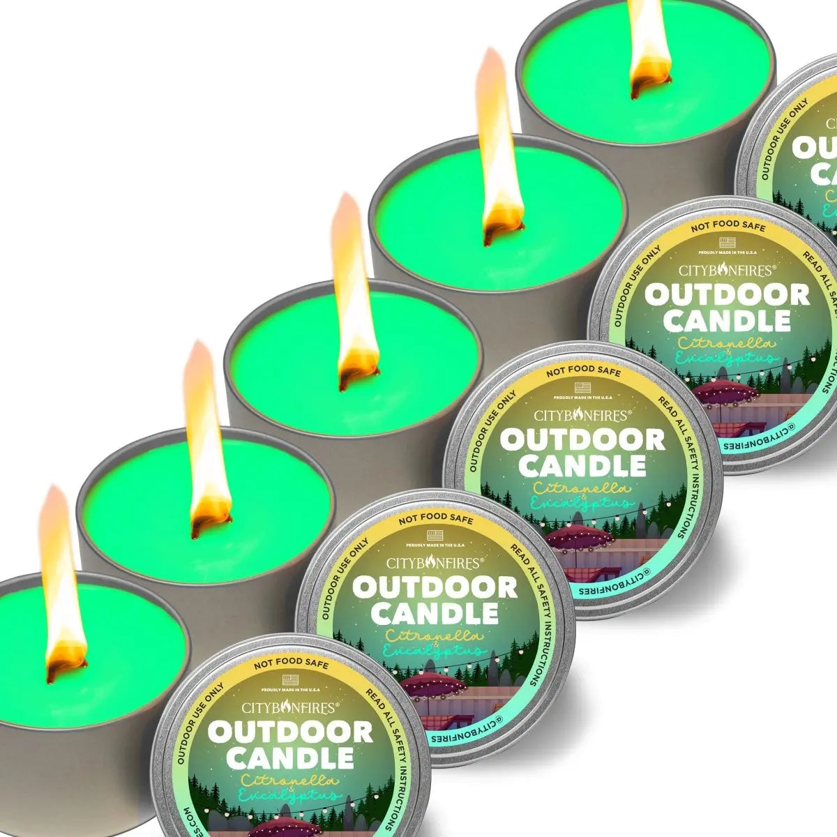 The Outdoor Candle - Citronella and Eucalyptus City Bonfires