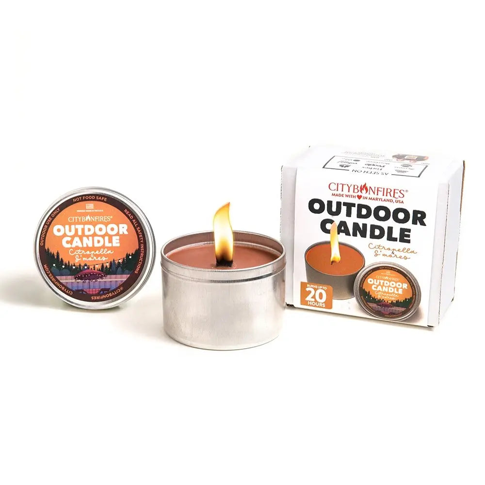 The Outdoor Citronella Candle - S'mores Scent City Bonfires