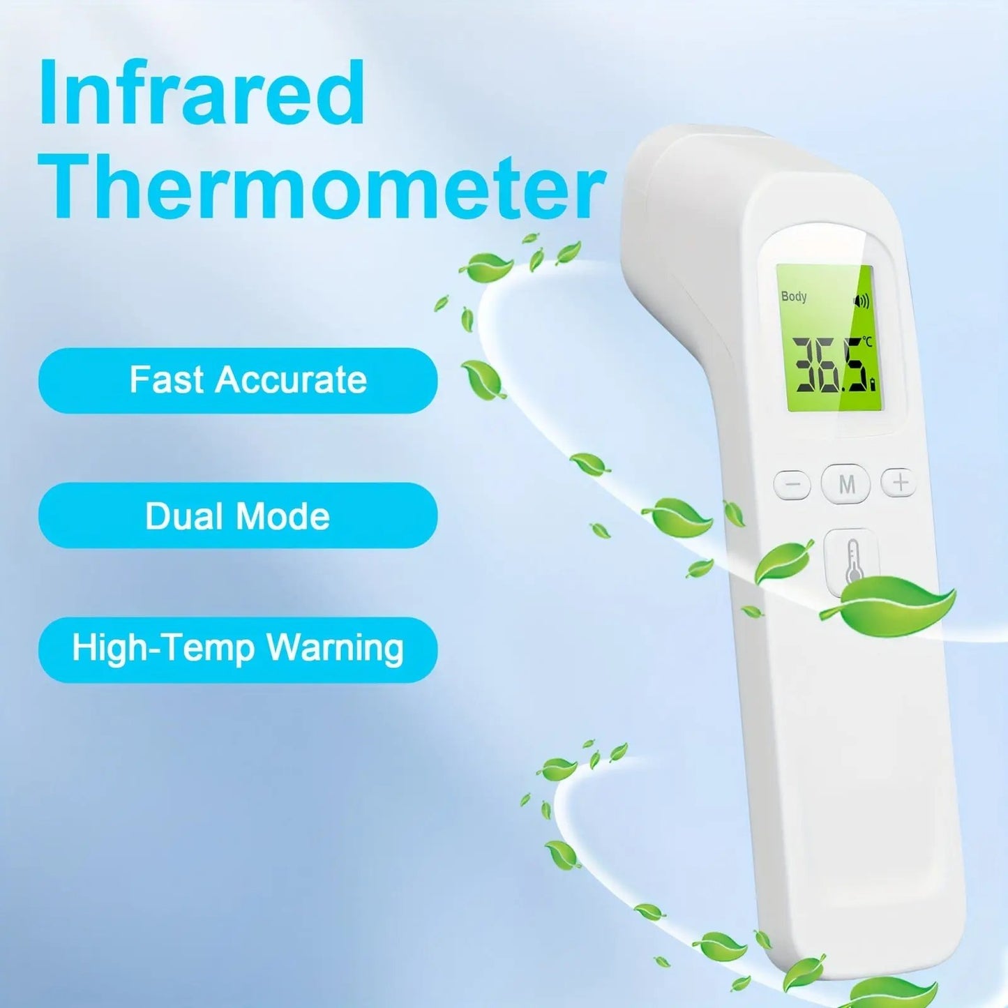 Forehead No-Touch Digital Thermometer with Infrared Sensor O3D