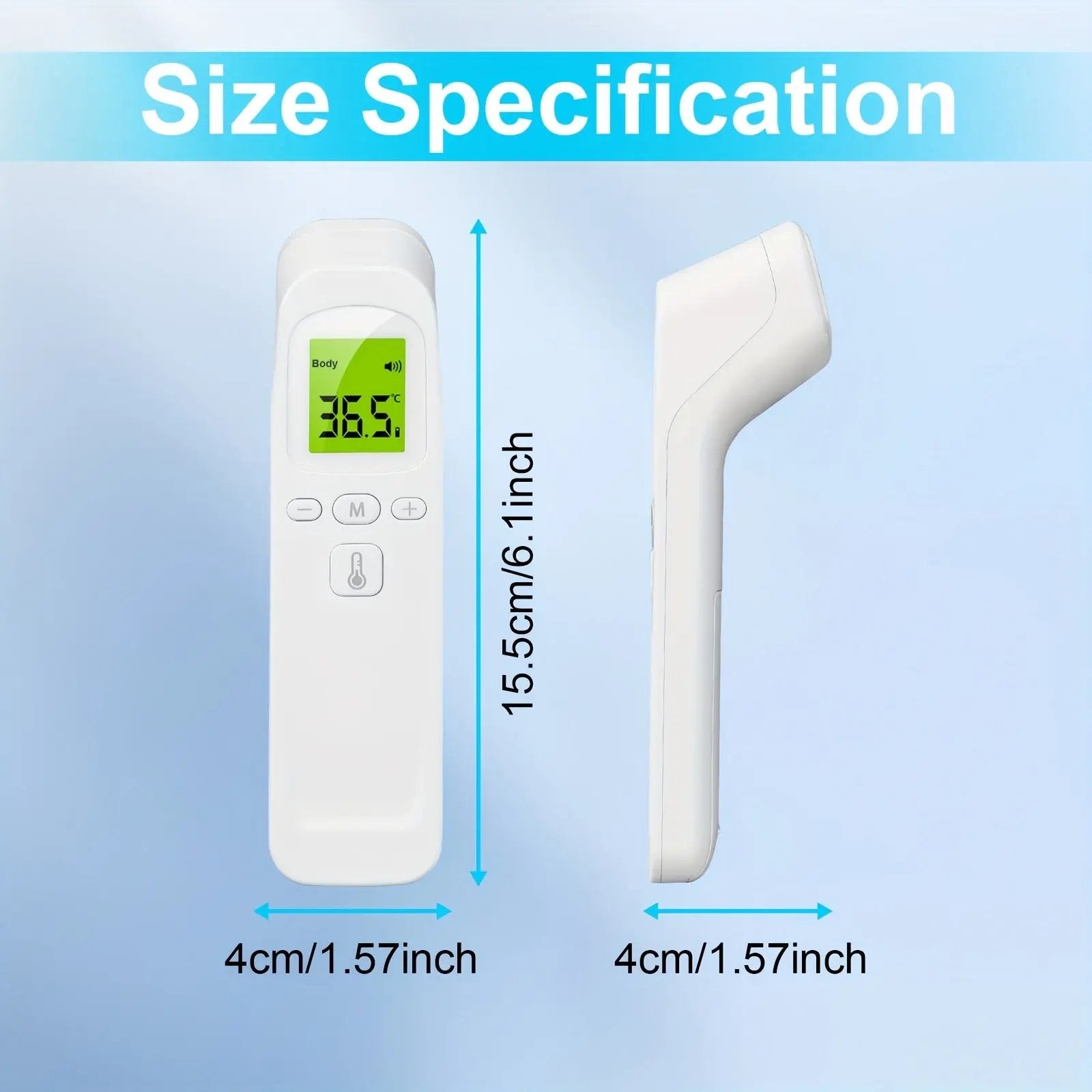 Forehead No-Touch Digital Thermometer with Infrared Sensor O3D