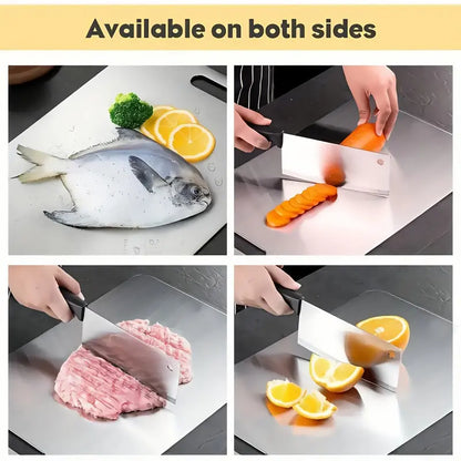 High-quality Double-sided Titanium Steel Cutting Board - Engraveable O3D