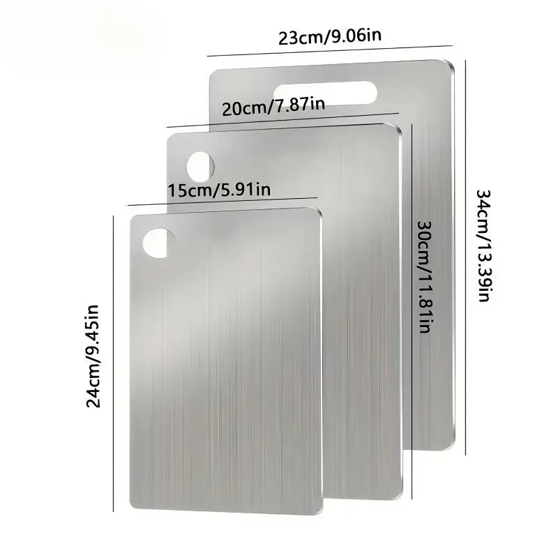 High-quality Double-sided Titanium Steel Cutting Board - Engraveable O3D