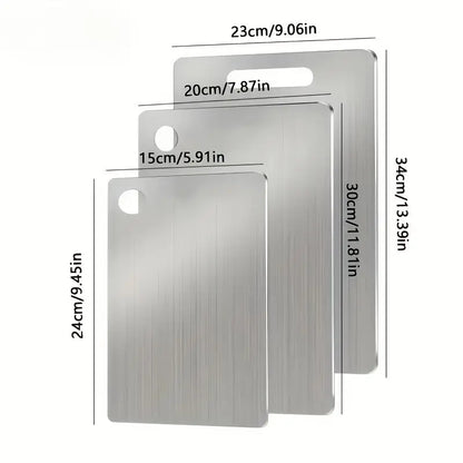 High-quality Double-sided Titanium Steel Cutting Board - Engraveable O3D