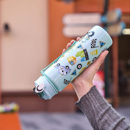 Animal Print Tumbler with lid & straw Our3Designs