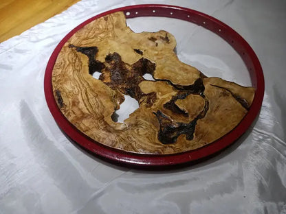 Round Olive Root Slab for DIY Epoxy Projects - Our3Designs