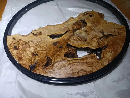 Round Olive Root Slab for DIY Epoxy Projects - Our3Designs