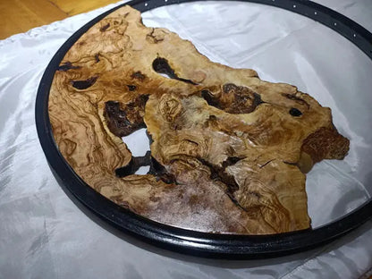 Round Olive Root Slab for DIY Epoxy Projects - Our3Designs