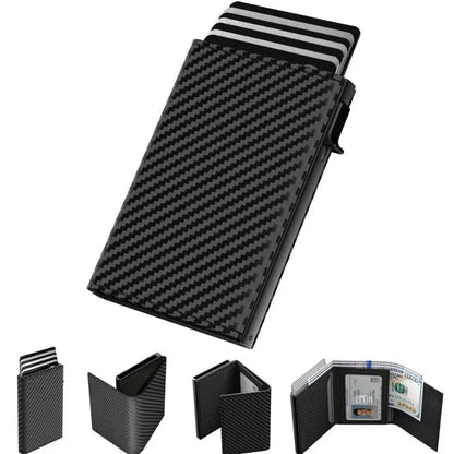 RFID Automatic Pop-Up Card Aluminum Alloy Card Holder / Wallet