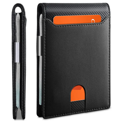 Anti-Theft Bi-fold Wallet - Ultra-Slim Credit Card Holder