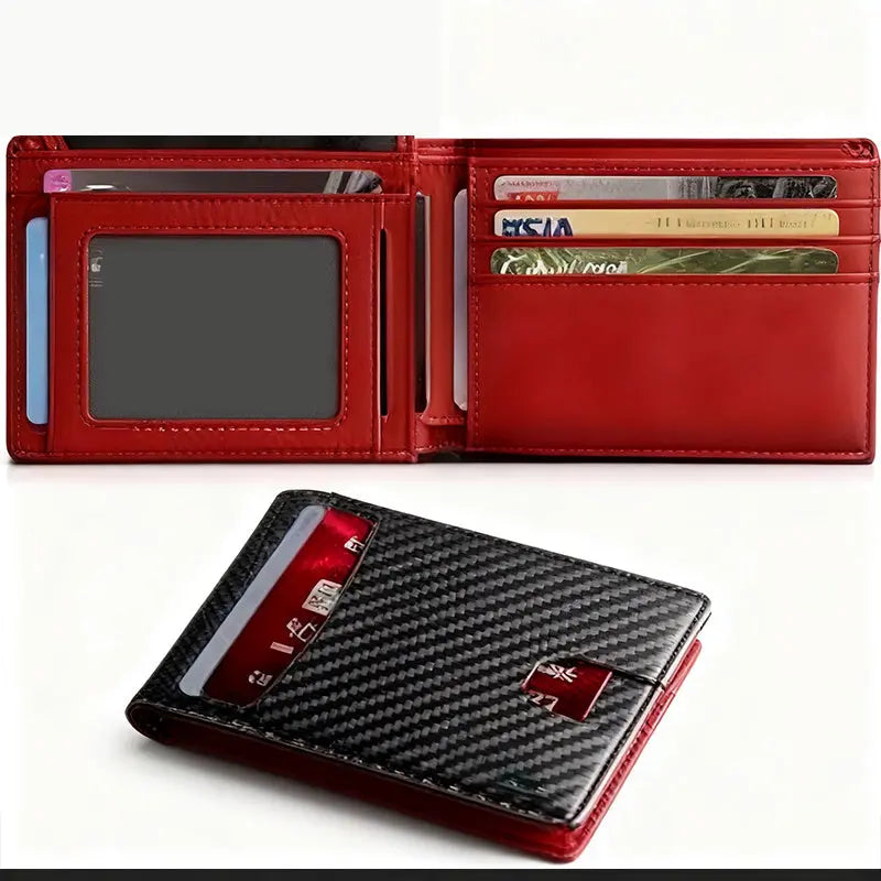 Anti-Theft Bi-fold Wallet - Ultra-Slim Credit Card Holder