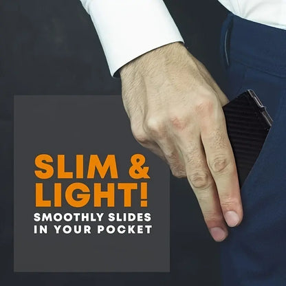 Minimalist RFID Blocking Men's Business Card Wallet O3D
