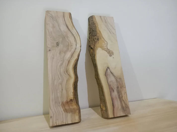 Live Edge Olive Wood Slab Set – Ready for DIY, Epoxy, or Charcuterie Boards