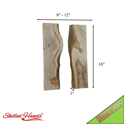 Live Edge Olive Wood Slab Set – Ready for DIY, Epoxy, or Charcuterie Boards - Our3Designs