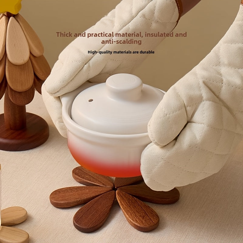 Christmas Tree Trivet Set -Maple, Cherry, and Ebony woods O3D
