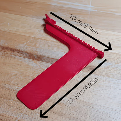 3 pcs Red Zipper-Shaped Bookmark Set